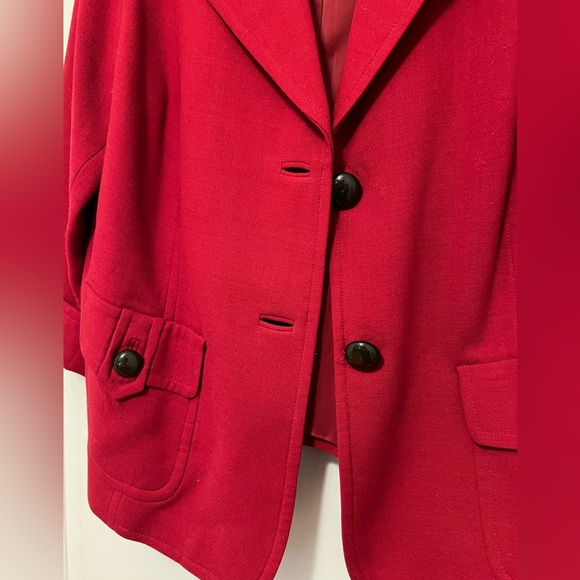 Talbots Woman Red Blazer - 16W - Picture 3 of 6